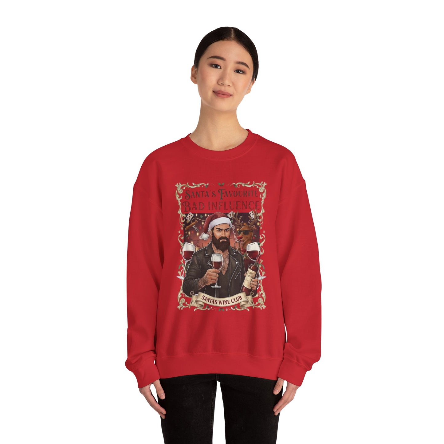 Santa's Favourite Bad Influence (Him) Sweatshirt