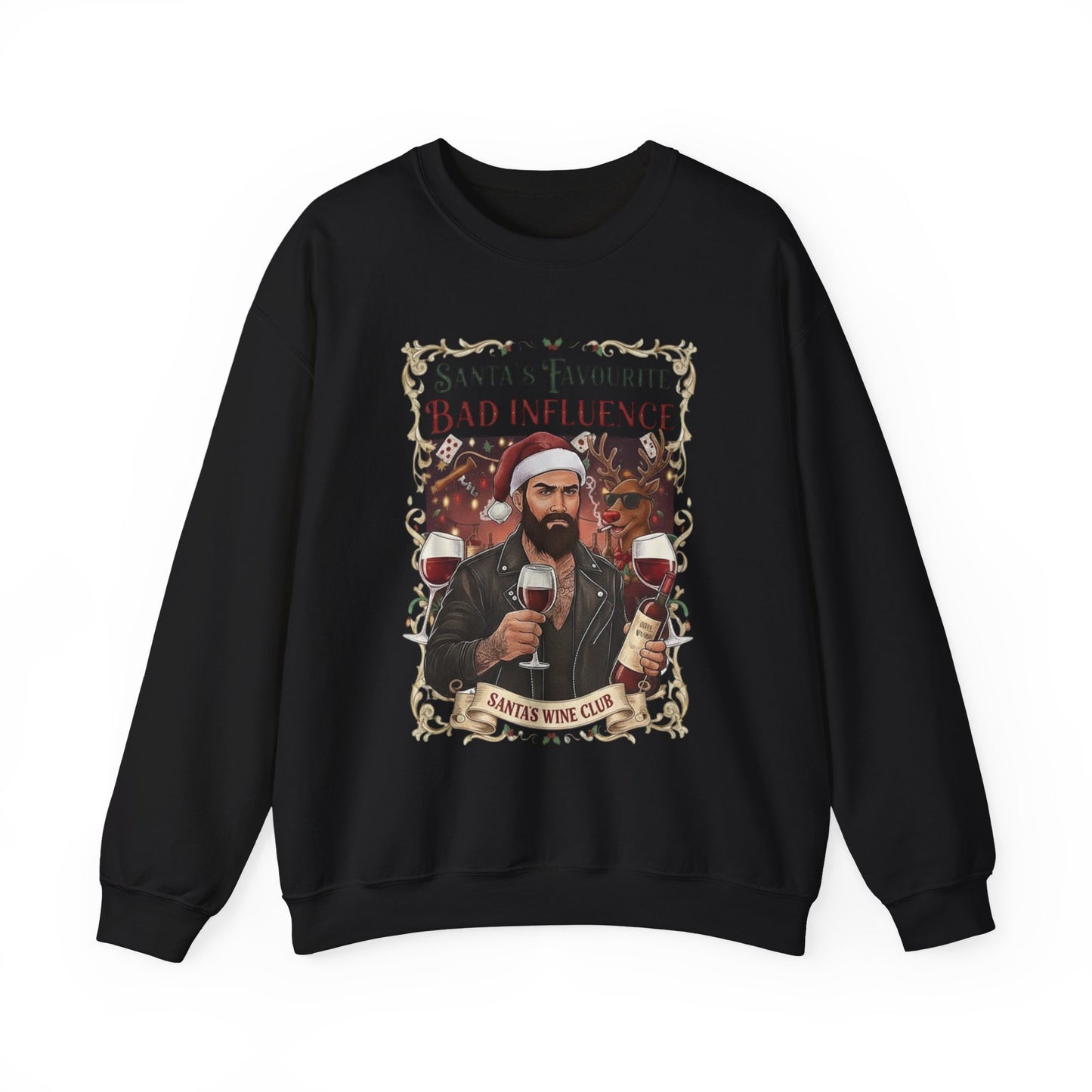 Santa's Favourite Bad Influence (Him) Sweatshirt