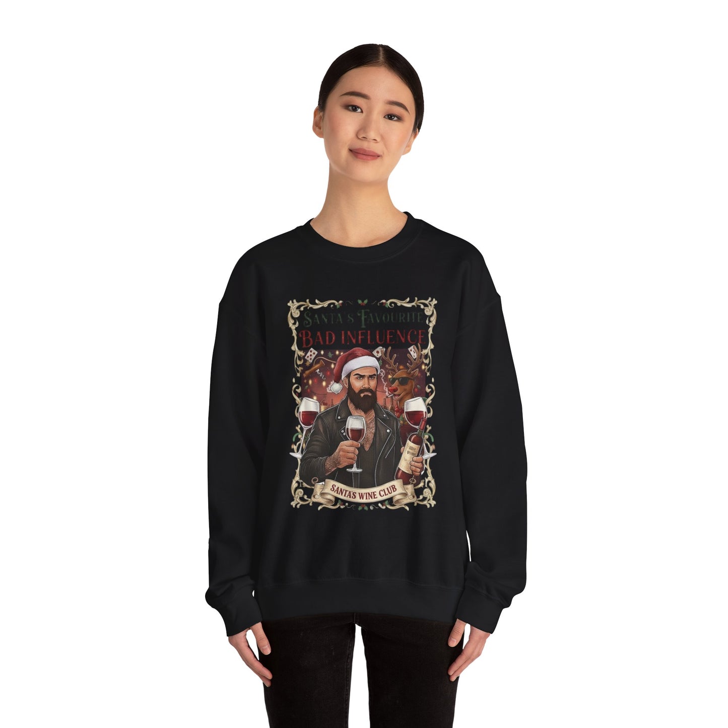 Santa's Favourite Bad Influence (Him) Sweatshirt