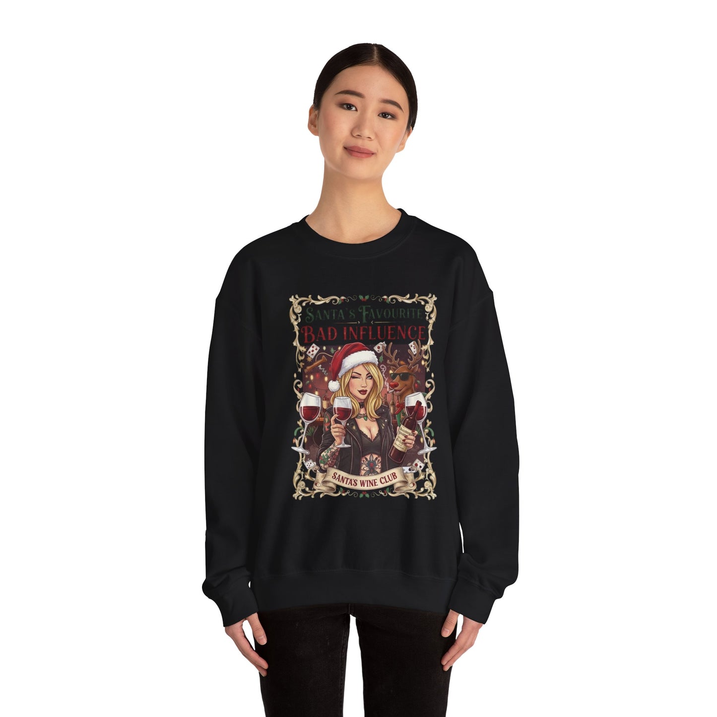 Santa's Favourite Bad Influence (Her) Sweatshirt