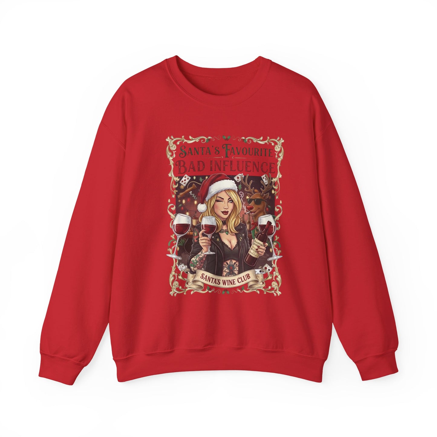 Santa's Favourite Bad Influence (Her) Sweatshirt