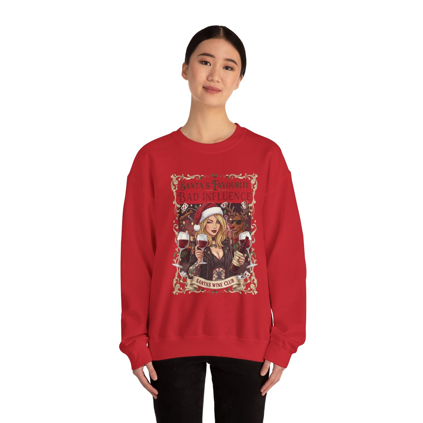 Santa's Favourite Bad Influence (Her) Sweatshirt