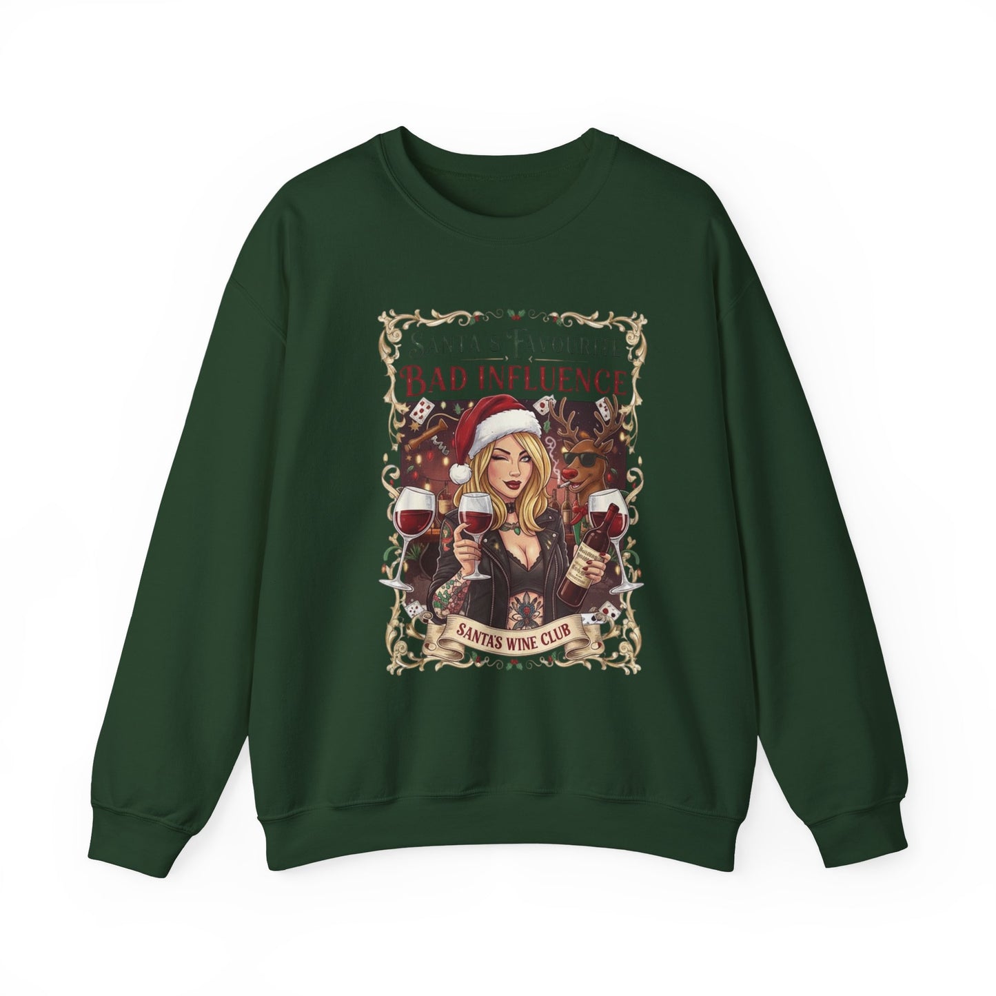 Santa's Favourite Bad Influence (Her) Sweatshirt
