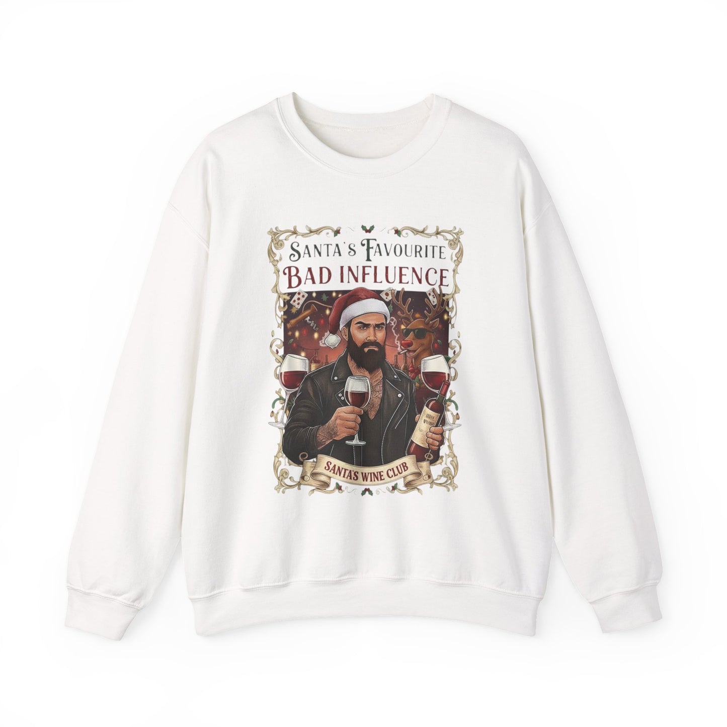Santa's Favourite Bad Influence (Him) Sweatshirt