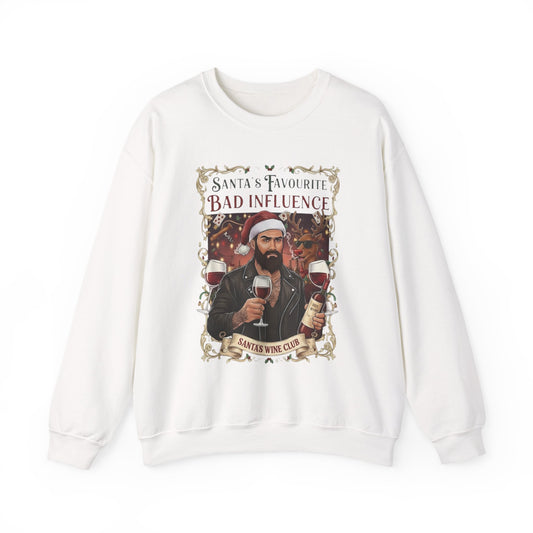 Santa's Favourite Bad Influence (Him) Sweatshirt
