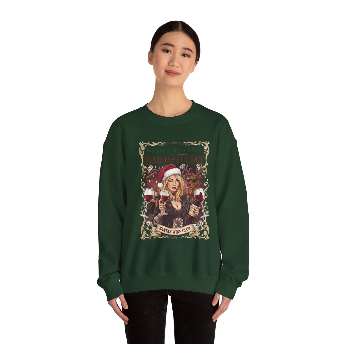 Santa's Favourite Bad Influence (Her) Sweatshirt