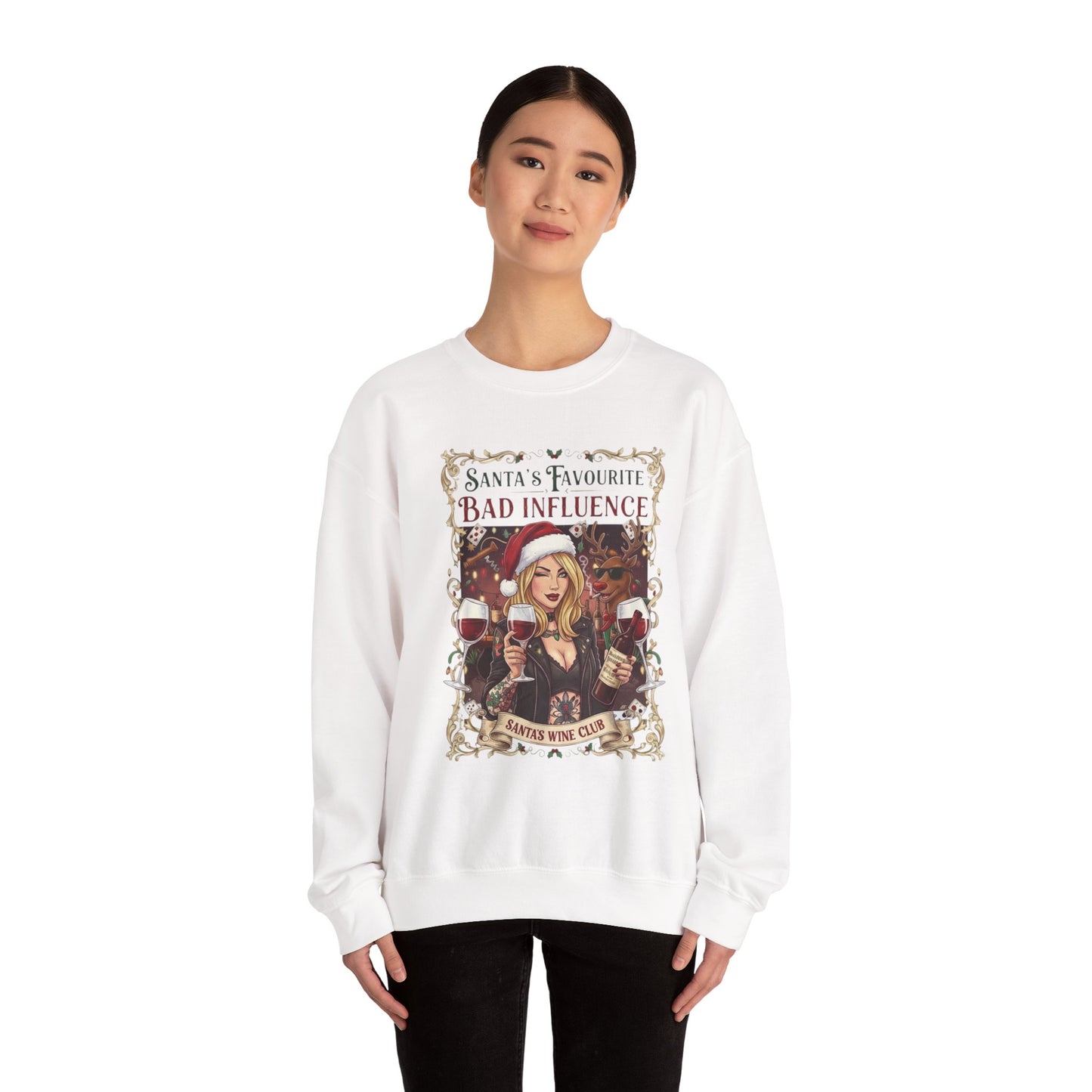 Santa's Favourite Bad Influence (Her) Sweatshirt