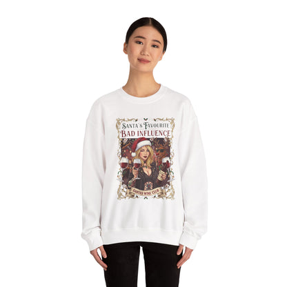 Santa's Favourite Bad Influence (Her) Sweatshirt