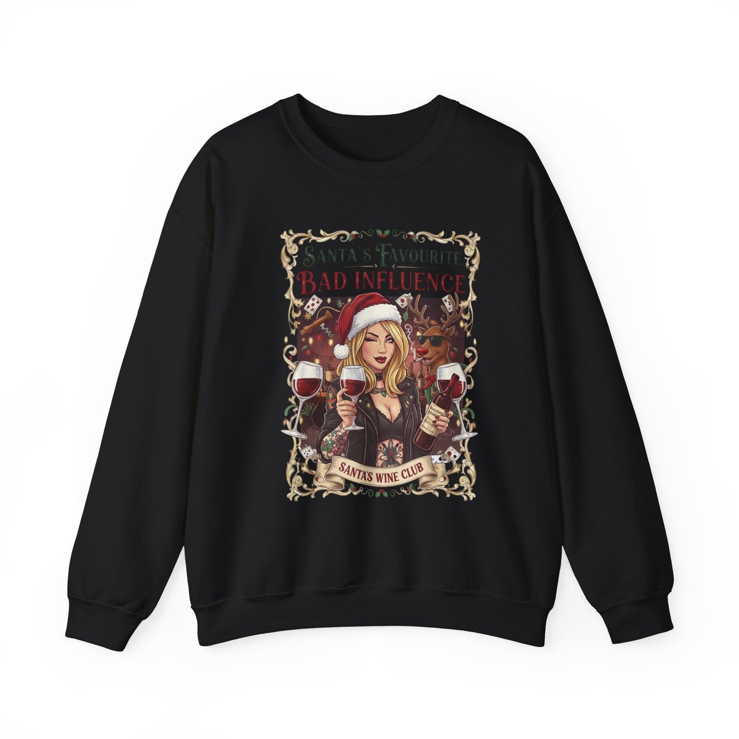 Santa's Favourite Bad Influence (Her) Sweatshirt